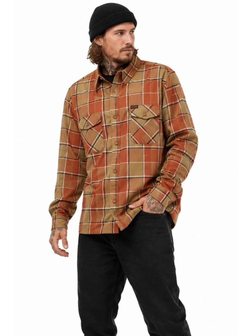 DIXXON FLANNEL SHIRT georgia peach 4XL plaid workwear streetwear tactical casual